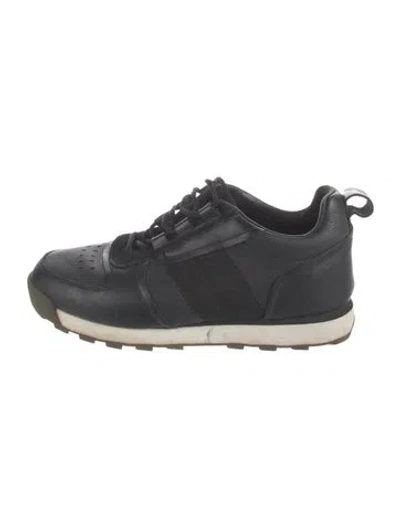 Pre-owned Rag & Bone Leather Athletic Sneakers In Black