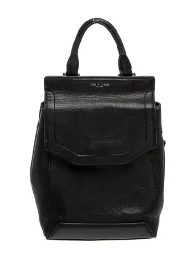Pre-owned Rag & Bone Leather Backpack In Black