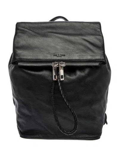 Pre-owned Rag & Bone Leather Backpack In Black