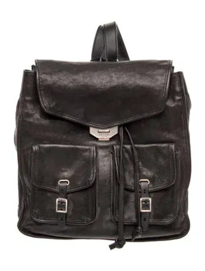 Pre-owned Rag & Bone Leather Backpack In Black