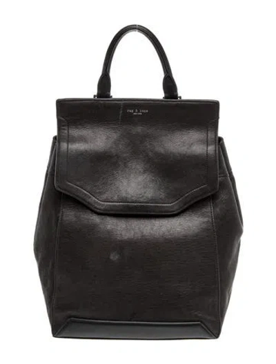 Pre-owned Rag & Bone Leather Backpack In Black