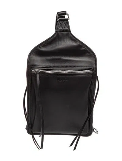 Pre-owned Rag & Bone Leather Backpack In Black