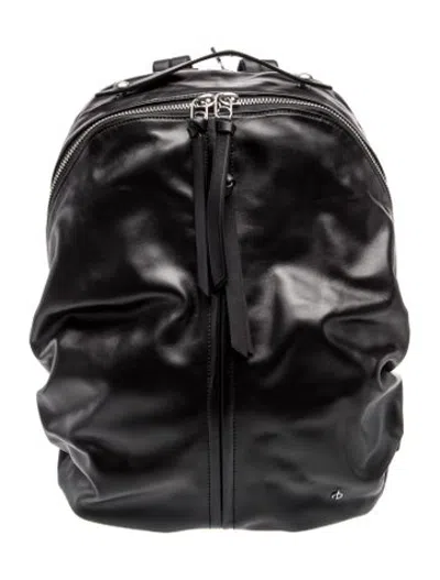 Pre-owned Rag & Bone Leather Backpack In Black