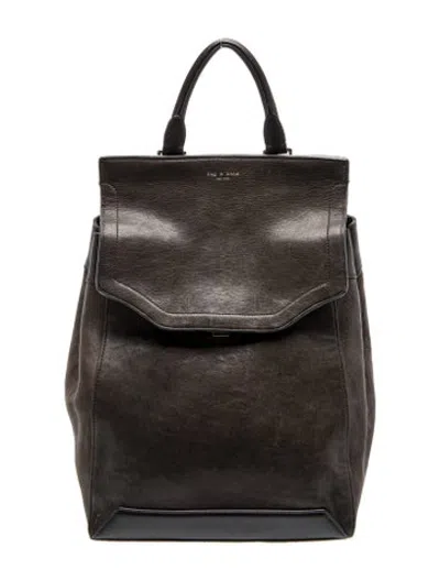 Pre-owned Rag & Bone Leather Backpack In Black
