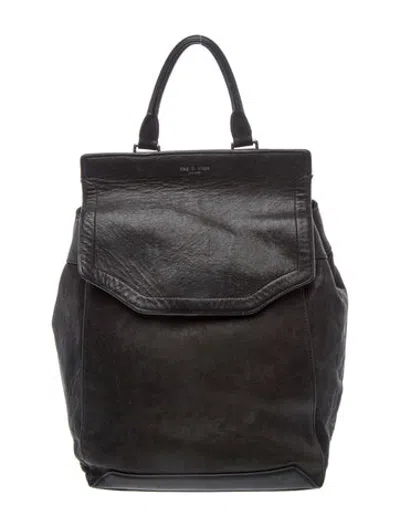 Pre-owned Rag & Bone Leather Backpack In Black