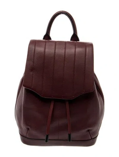 Pre-owned Rag & Bone Leather Backpack In Burgundy