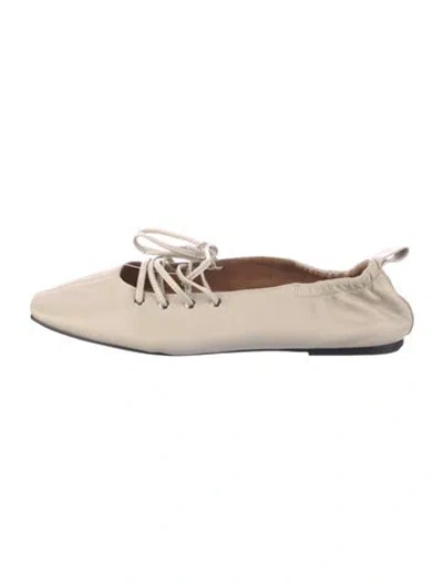Pre-owned Rag & Bone Leather Ballet Flats In Gray