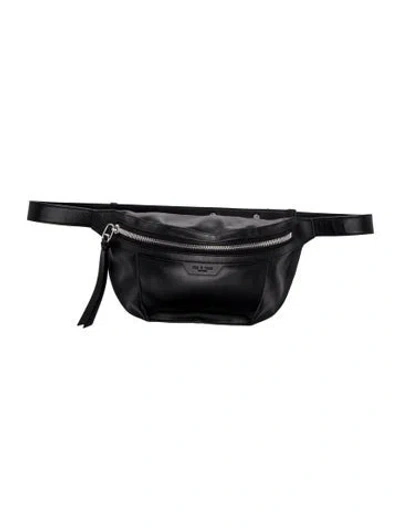 Pre-owned Rag & Bone Leather Belt Bag In Black