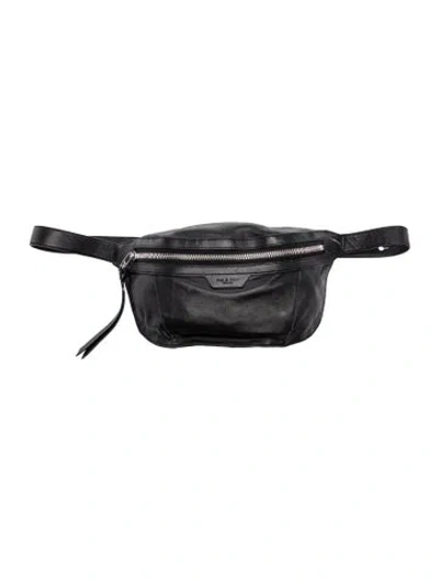 Pre-owned Rag & Bone Leather Belt Bag In Black