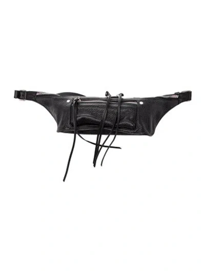 Pre-owned Rag & Bone Leather Belt Bag In Black