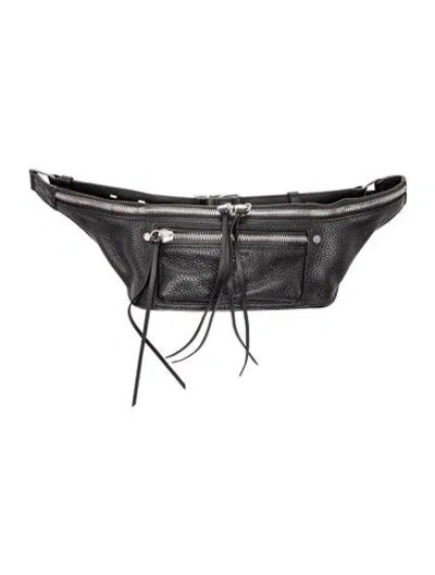 Pre-owned Rag & Bone Leather Belt Bag In Black
