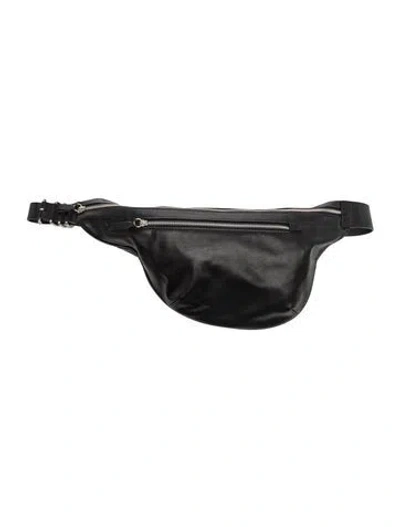 Pre-owned Rag & Bone Leather Belt Bag In Black