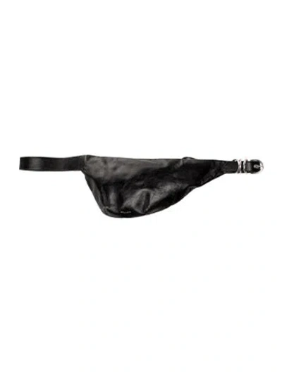 Pre-owned Rag & Bone Leather Belt Bag In Black