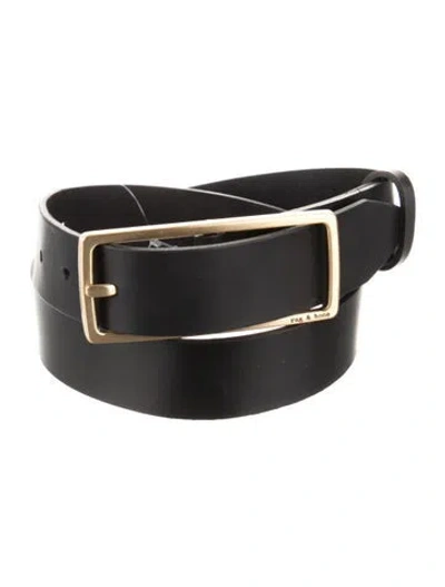 Pre-owned Rag & Bone Leather Belt In Black