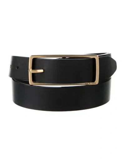 Pre-owned Rag & Bone Leather Belt In Black