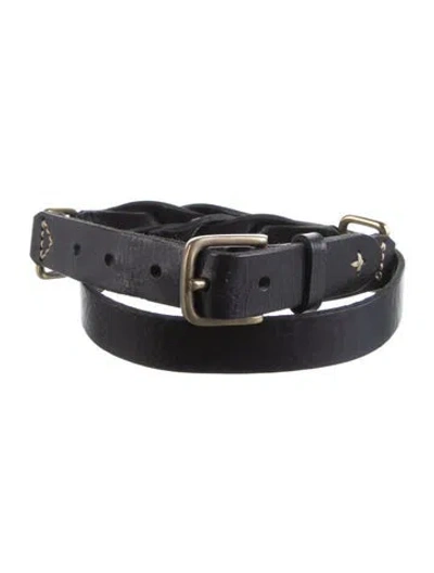 Pre-owned Rag & Bone Leather Belt In Black