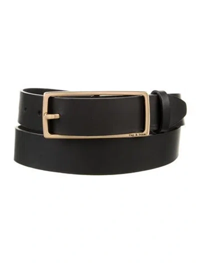 Pre-owned Rag & Bone Leather Belt In Black