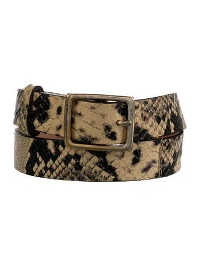 Pre-owned Rag & Bone Leather Belt In Black/neutrals