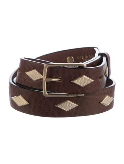 Pre-owned Rag & Bone Leather Belt In Brown