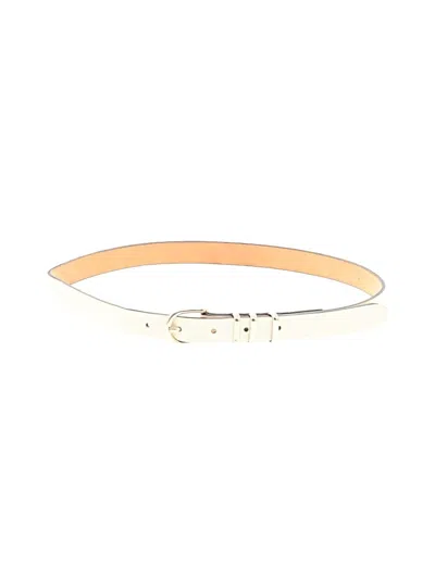 Pre-owned Rag & Bone Leather Belt In Ivory