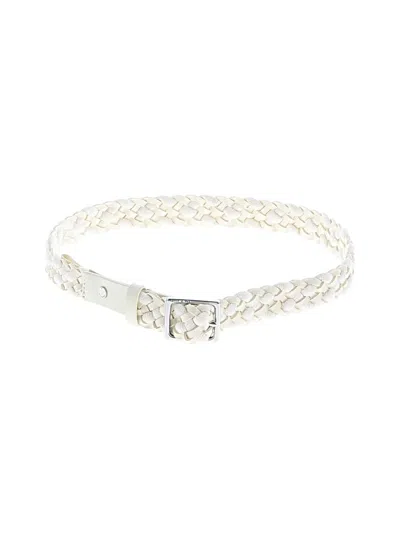 Pre-owned Rag & Bone Leather Belt In Ivory