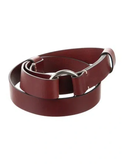 Pre-owned Rag & Bone Leather Belt In Red