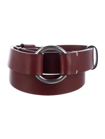 Pre-owned Rag & Bone Leather Belt In Red