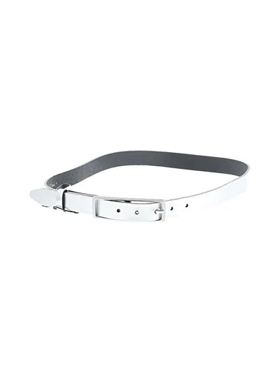 Pre-owned Rag & Bone Leather Belt In Silver