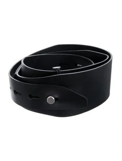 Pre-owned Rag & Bone Leather Belt W/ Tags In Black