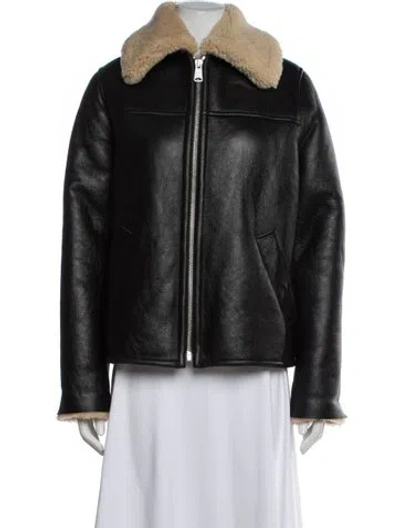 Pre-owned Rag & Bone Leather Biker Jacket W/ Tags In Black