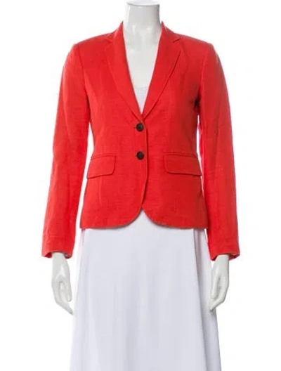 Pre-owned Rag & Bone Leather Blazer In Orange