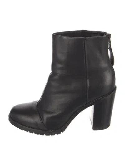 Pre-owned Rag & Bone Leather Boots In Black