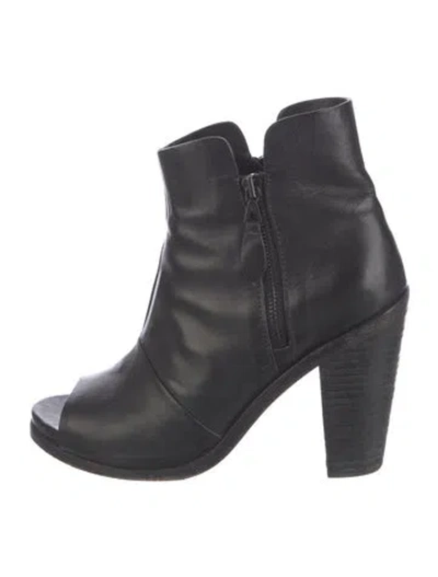 Pre-owned Rag & Bone Leather Boots In Black