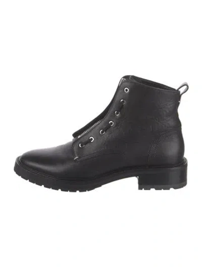 Pre-owned Rag & Bone Leather Boots In Black