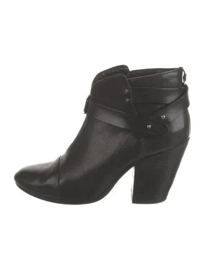 Pre-owned Rag & Bone Leather Boots In Black