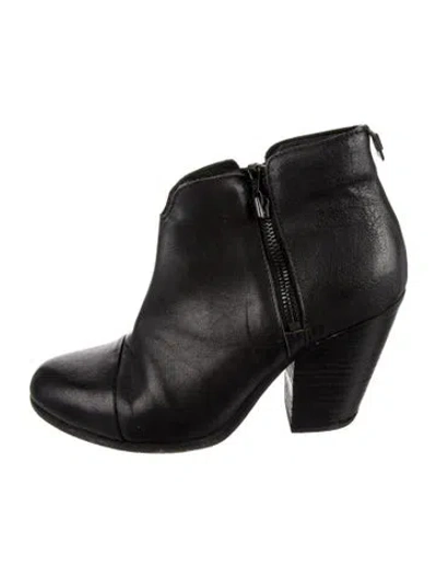 Pre-owned Rag & Bone Leather Boots In Black