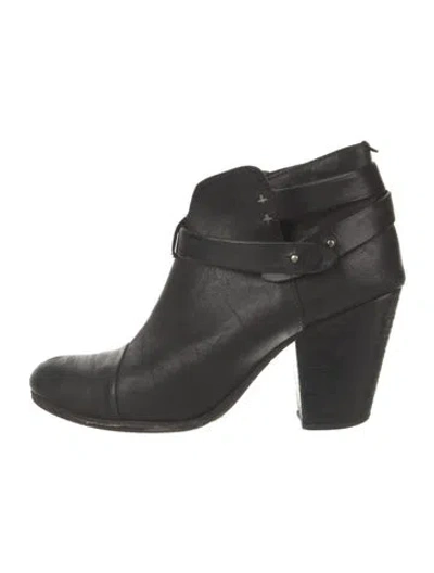 Pre-owned Rag & Bone Leather Boots In Black