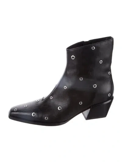 Pre-owned Rag & Bone Leather Boots In Black