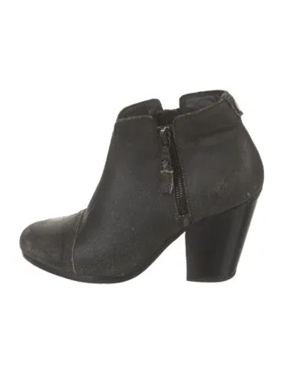 Pre-owned Rag & Bone Leather Boots In Black