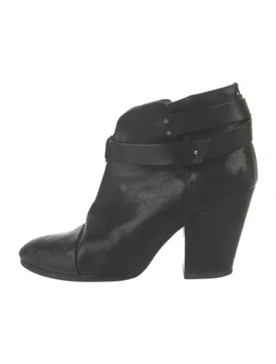 Pre-owned Rag & Bone Leather Boots In Black