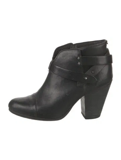 Pre-owned Rag & Bone Leather Boots In Black