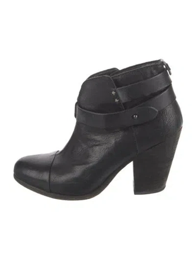 Pre-owned Rag & Bone Leather Boots In Black