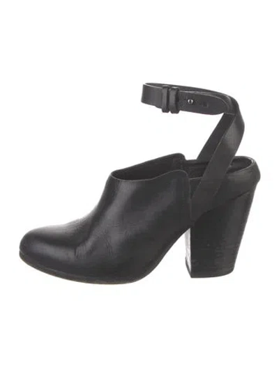 Pre-owned Rag & Bone Leather Boots In Black