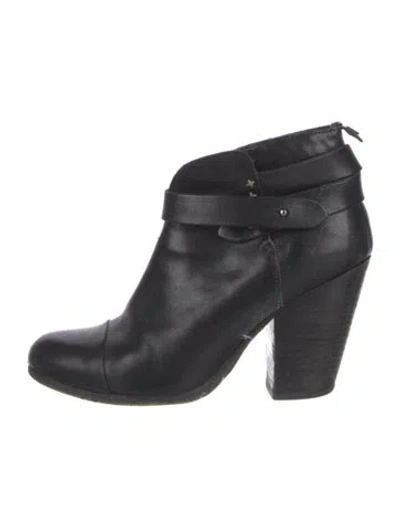 Pre-owned Rag & Bone Leather Boots In Black