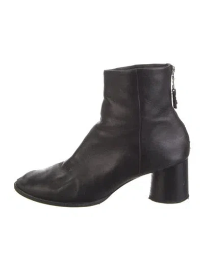 Pre-owned Rag & Bone Leather Boots In Black