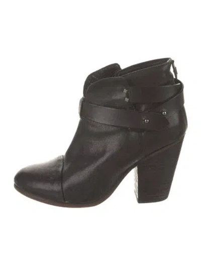 Pre-owned Rag & Bone Leather Boots In Black