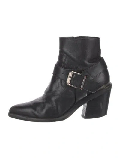 Pre-owned Rag & Bone Leather Boots In Black