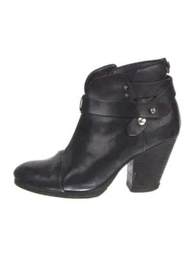 Pre-owned Rag & Bone Leather Boots In Black