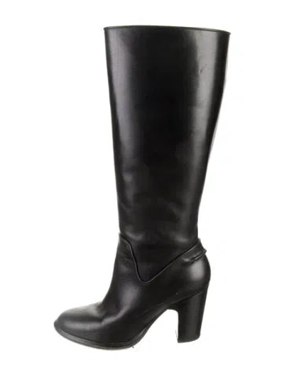 Pre-owned Rag & Bone Leather Boots In Black