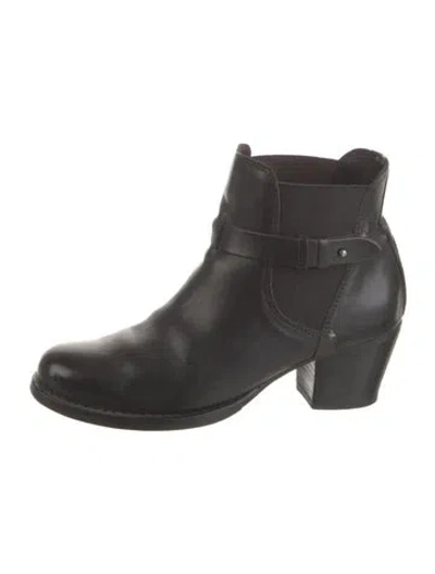 Pre-owned Rag & Bone Leather Boots In Black